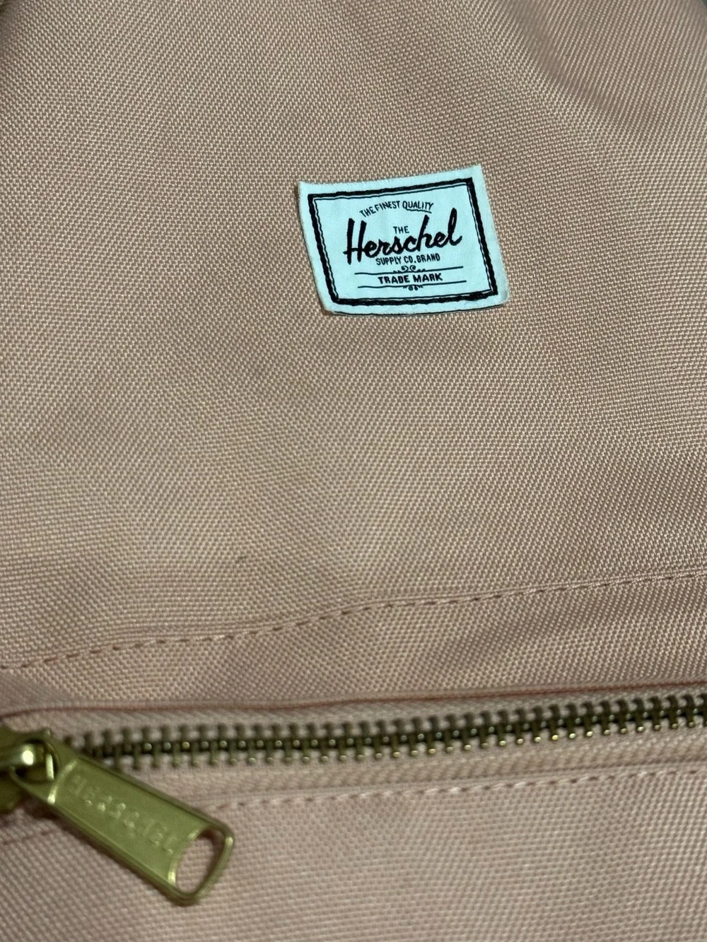 Herschel Supply Backpack Bag School Gym Ash Rose Pink Stripe Interior